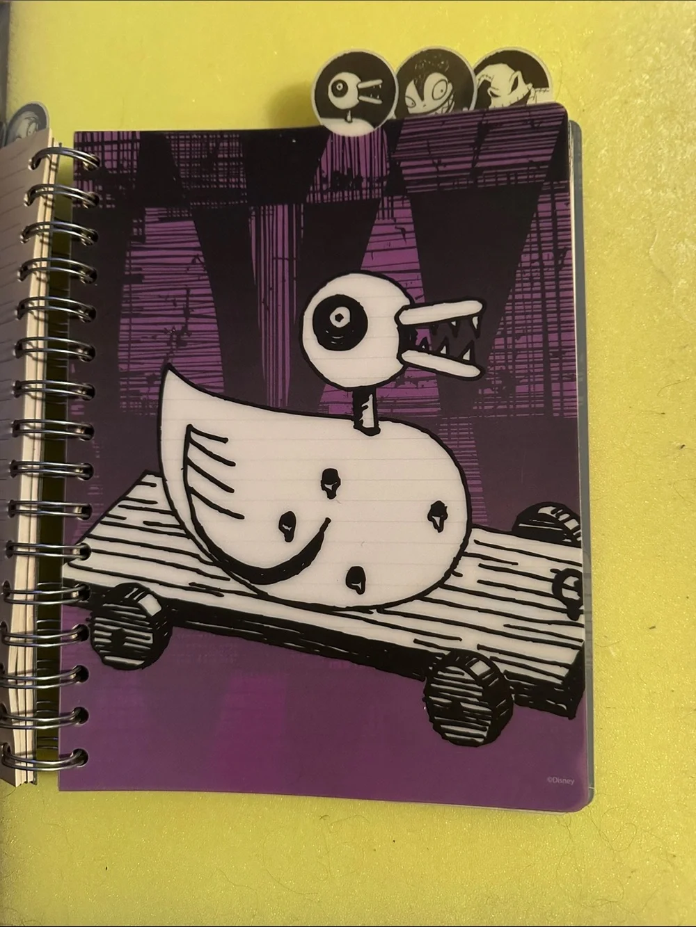 Disney The Nightmare Before Christmas Spiral Notebook - Black & Orange
